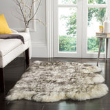 Safavieh Sheep Skin 121 NATURAL SHEEP SKIN MADE WITHIN ACID DYING SHEEP SKIN Rug SHS121E-2