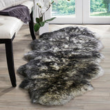 Safavieh Sheep Skin 121 NATURAL SHEEP SKIN MADE WITHIN ACID DYING SHEEP SKIN Rug SHS121G-2