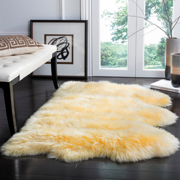 Safavieh Sheep SHS121 Natural Skin Rug