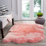 Safavieh Sheep Skin 121 NATURAL SHEEP SKIN MADE WITHIN ACID DYING SHEEP SKIN Rug SHS121L-2