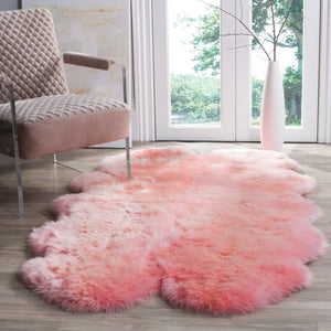 Safavieh Sheep SHS121 Natural Skin Rug
