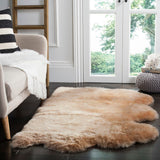 Safavieh Sheep Skin 121 NATURAL SHEEP SKIN MADE WITHIN ACID DYING SHEEP SKIN Rug SHS121M-2