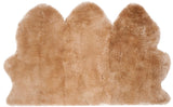 Safavieh Sheep Skin 121 NATURAL SHEEP SKIN MADE WITHIN ACID DYING SHEEP SKIN Rug SHS121M-2