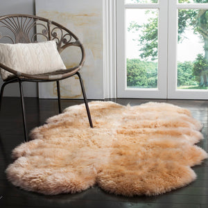 Safavieh Sheep SHS121 Natural Skin Rug