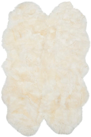 Safavieh Sheep Skin 211 Hand Woven Sheep Skin Rug SHS211A-24
