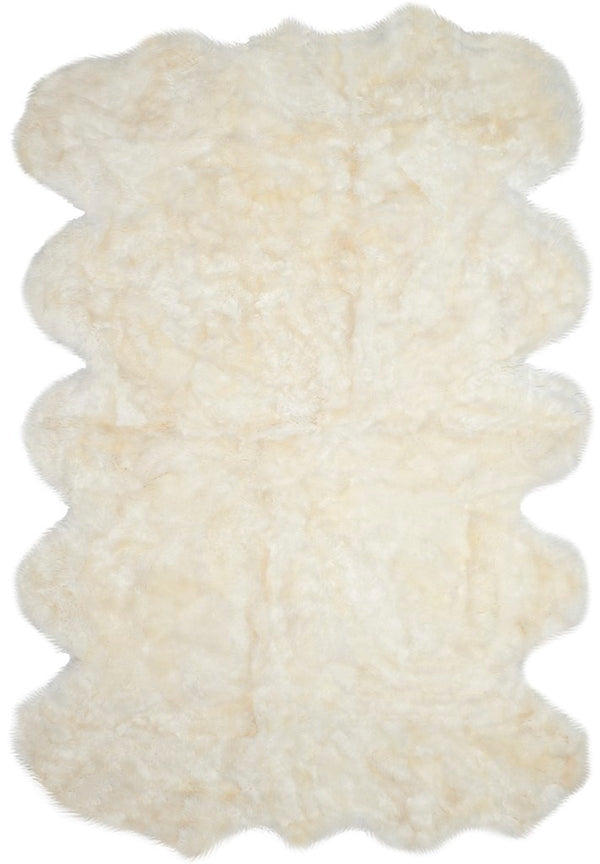 Safavieh Sheep Skin 211 Hand Woven Sheep Skin Rug SHS211A-24