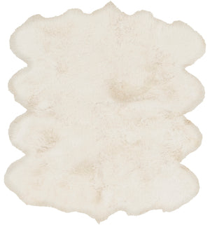 Sheepskin SHS-9600 Modern Sheepskin Rug SHS9600-68 Ivory 100% Sheepskin 6' x 8'