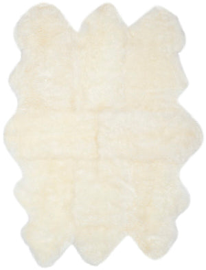 Safavieh Shsb121 Natural sheepskin made without dying Real sheepskin Rug SHSB121A-1628