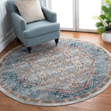 Shivan 700 Shivan 714 Contemporary Power Loomed Polypropylene Rug Blue / Red