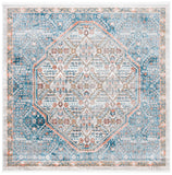 Shivan 700 Shivan 714 Contemporary Power Loomed Polypropylene Rug Blue / Red