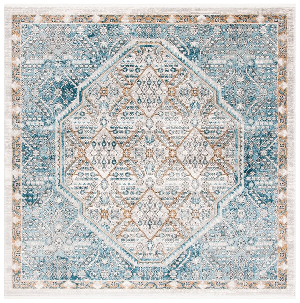 Shivan 700 Shivan 714 Contemporary Power Loomed Polypropylene Rug Blue / Grey