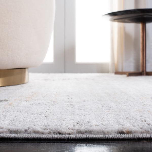 Shivan 700 Shivan 718 Contemporary Power Loomed Polypropylene Rug Grey / Gold