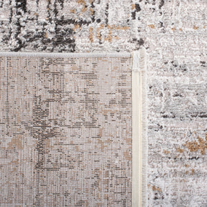 Shivan 700 Shivan 718 Contemporary Power Loomed Polypropylene Rug Grey / Gold