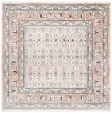 Shivan 700 Shivan 722 Contemporary Power Loomed Polypropylene Rug Grey / Rose