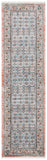 Shivan 700 Shivan 722 Contemporary Power Loomed Polypropylene Rug Blue / Rose