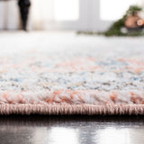 Shivan 700 Shivan 722 Contemporary Power Loomed Polypropylene Rug Blue / Rose