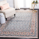 Shivan 700 Shivan 722 Contemporary Power Loomed Polypropylene Rug Blue / Rose