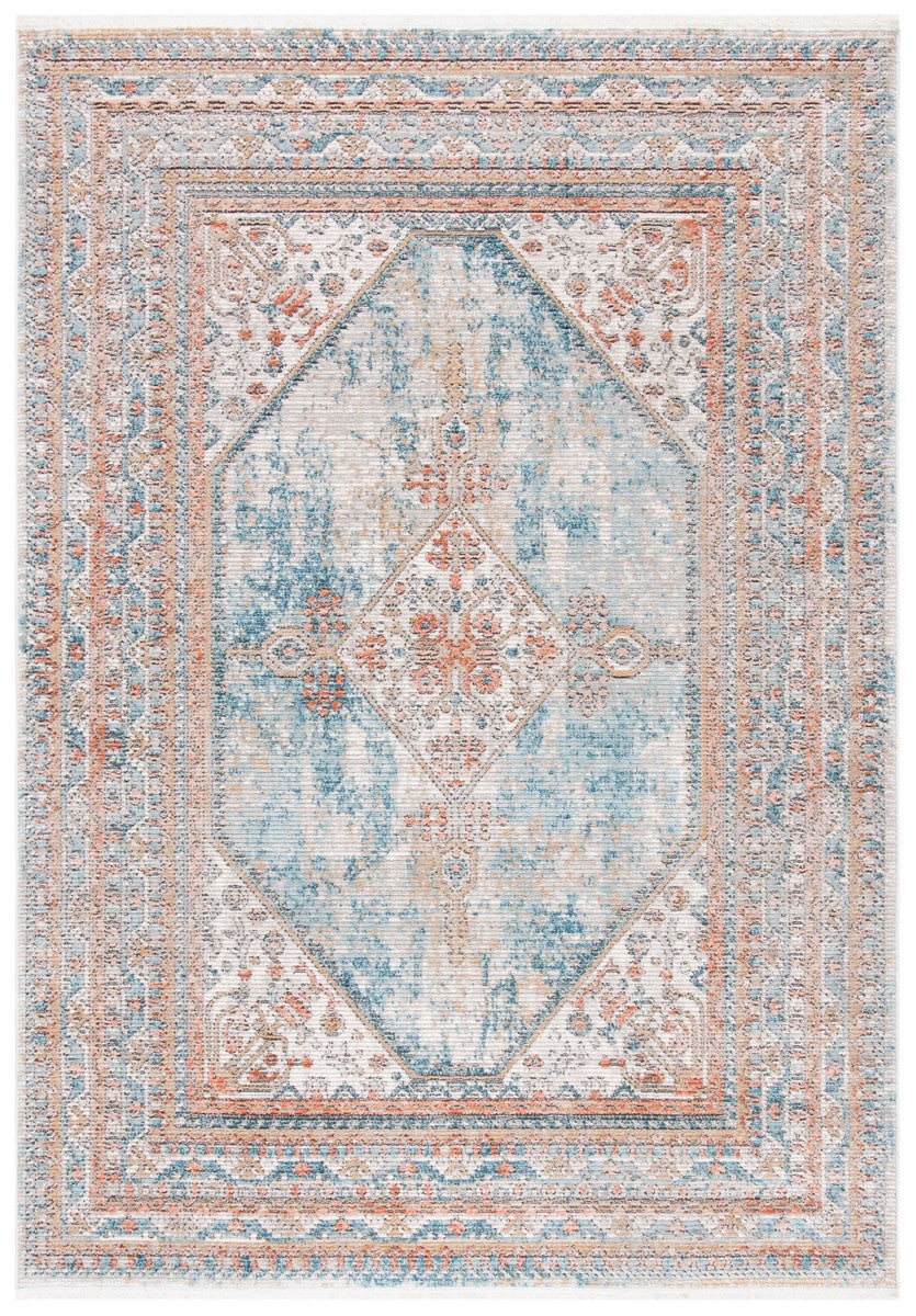 Shivan 700 Shivan 725 Contemporary Power Loomed Polypropylene Rug Blue / Grey