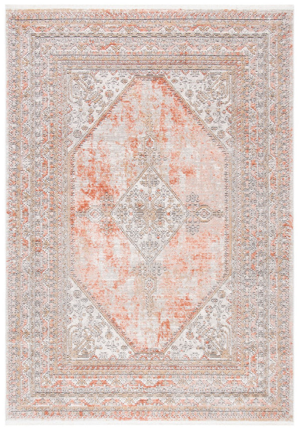 Shivan 700 Shivan 725 Contemporary Power Loomed Polypropylene Rug Rose / Grey