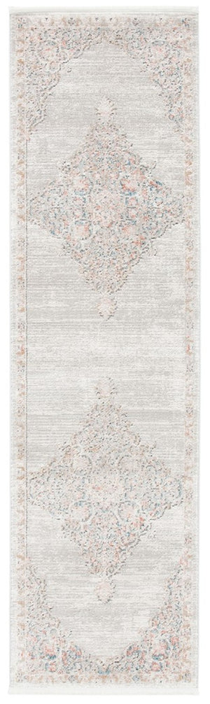 Shivan 700 Shivan 726 Contemporary Power Loomed Polypropylene Rug Grey / Rose