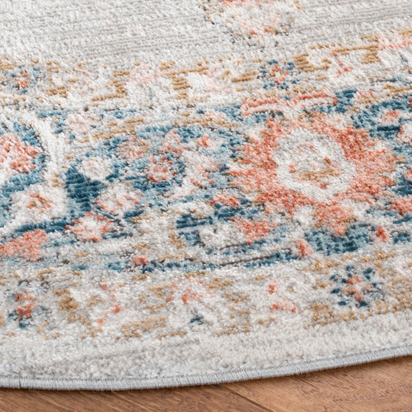 Shivan 700 Shivan 726 Contemporary Power Loomed Polypropylene Rug Grey / Rose