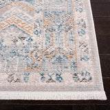 Shivan 700 Shivan 727 Contemporary Power Loomed Polypropylene Rug Blue / Gold