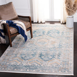 Shivan 700 Shivan 727 Contemporary Power Loomed Polypropylene Rug Blue / Gold