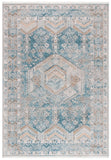 Shivan 700 Shivan 727 Contemporary Power Loomed Polypropylene Rug Blue / Gold