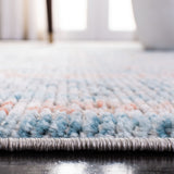 Shivan 700 Shivan 729 Contemporary Power Loomed Polypropylene Rug Blue / Rose