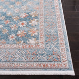 Shivan 700 Shivan 729 Contemporary Power Loomed Polypropylene Rug Blue / Rose