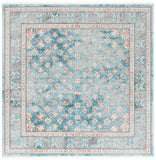 Shivan 700 Shivan 729 Contemporary Power Loomed Polypropylene Rug Blue / Rose