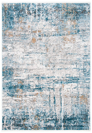 Shivan 700 Shivan 767 Contemporary Power Loomed Polypropylene Rug Grey / Blue