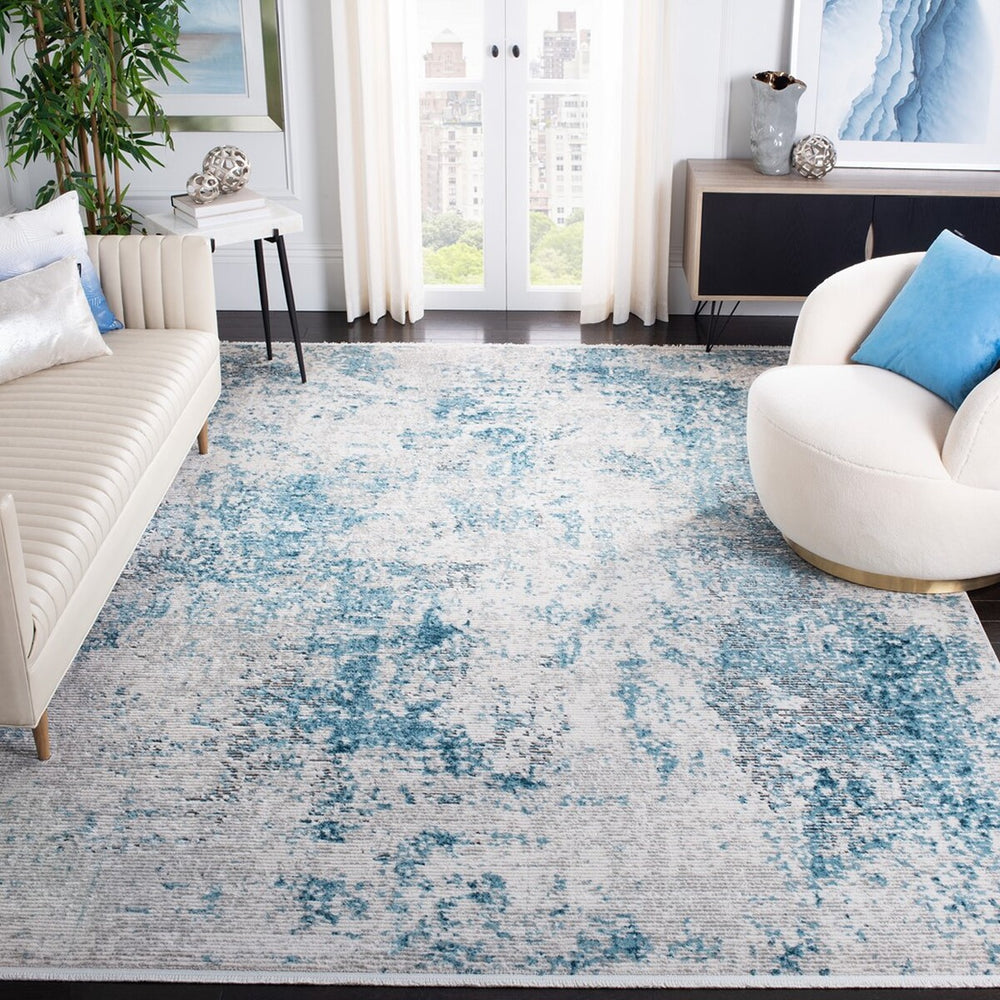 Shivan 700 Shivan 778 Contemporary Power Loomed Polypropylene Rug Blue / Grey