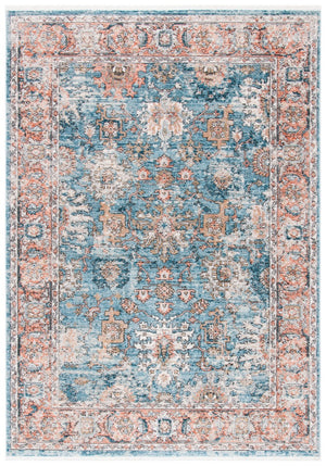 Shivan 700 Shivan 797 Contemporary Power Loomed Polypropylene Rug Blue / Red