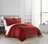 Wafa Brick King 3pc Quilt Set