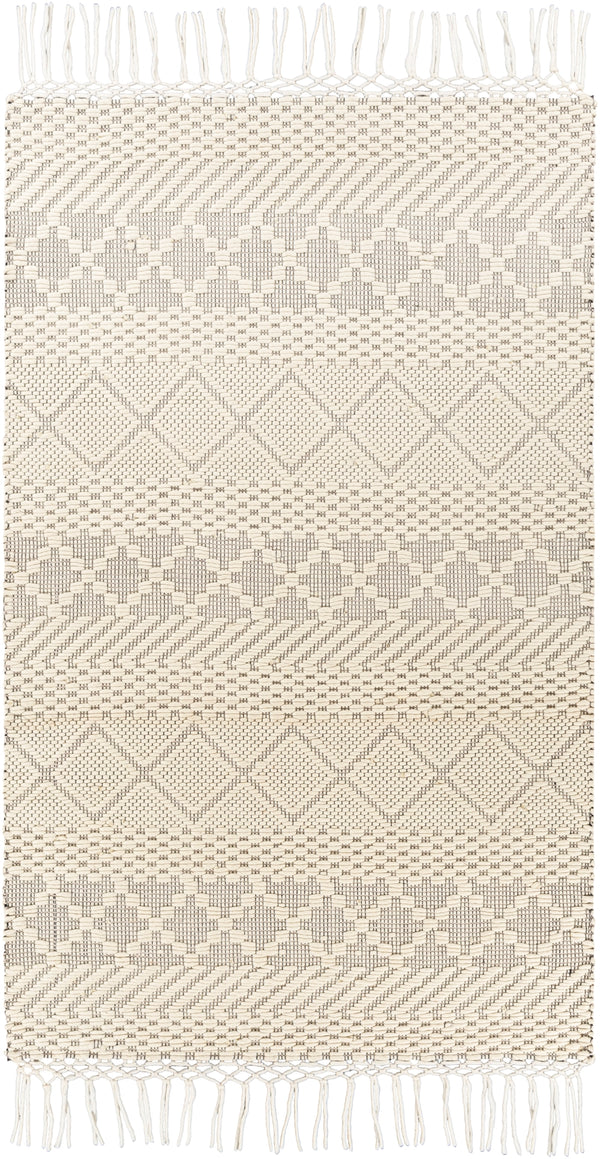 Saint Clair SIC-2303 Global NZ Wool Rug SIC2303-81012 Black, Cream 100% NZ Wool 8'10" x 12'