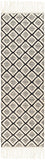 Saint Clair SIC-2304 Global NZ Wool Rug SIC2304-268 Black, Cream 100% NZ Wool 2'6" x 8'