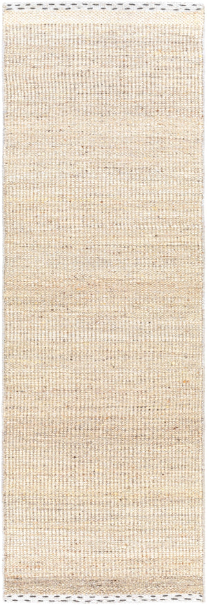 Sadie SID-2300 Cottage Wool Rug SID2300-268 Tan, Beige, Charcoal, Dark Brown, Medium Gray 100% Wool 2'6" x 8'