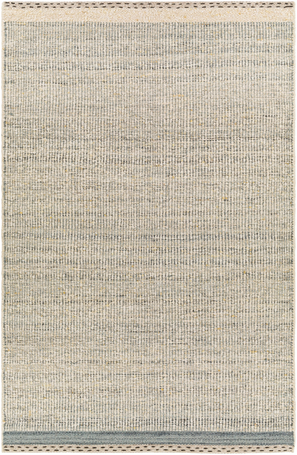 Sadie SID-2303 Cottage Wool Rug SID2303-81012 Denim, Cream, Beige, Medium Gray, Charcoal 100% Wool 8'10" x 12'