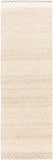 Sadie SID-2304 Cottage Wool Rug SID2304-268 Cream, Beige, Taupe, Charcoal 100% Wool 2'6" x 8'