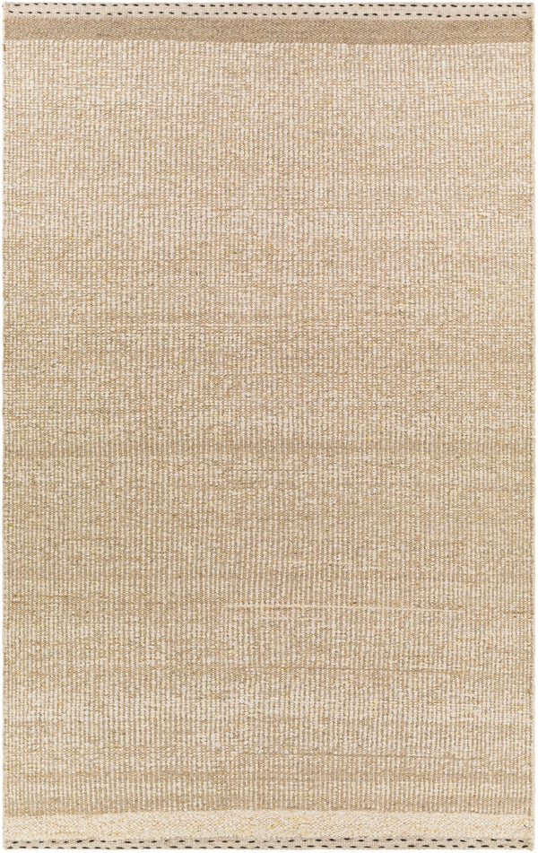 Sadie SID-2304 Cottage Wool Rug SID2304-81012 Cream, Beige, Taupe, Charcoal 100% Wool 8'10" x 12'