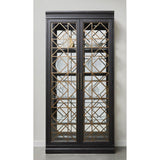 Pulaski Furniture 4 Shelf Display Cabinet with Decorative Glass Doors P301529-PULASKI P301529-PULASKI