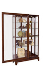 Pulaski Furniture Sliding Door 5 Shelf Curio Cabinet in Deep Brown 20661-PULASKI 20661-PULASKI