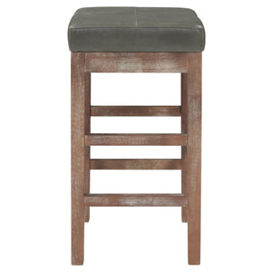 Valencia Backless Bonded Leather Counter Stool with Solid Birch Frame – Perfect for Any Decor Style!