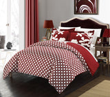 Calla Lily Red King 3pc Duvet Set