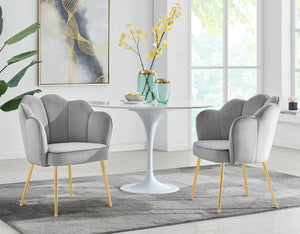 Mia Rose Silver Dining Chairs (1 per Carton)