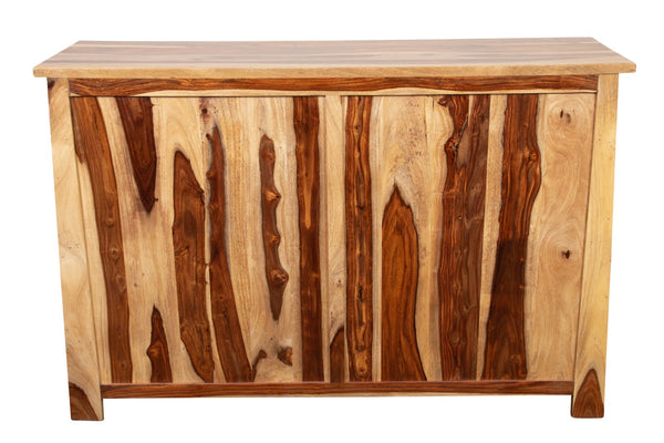 Porter Designs Kalispell Solid Sheesham Wood Bar Natural Sideboard Natural 07-116-06-PDU103