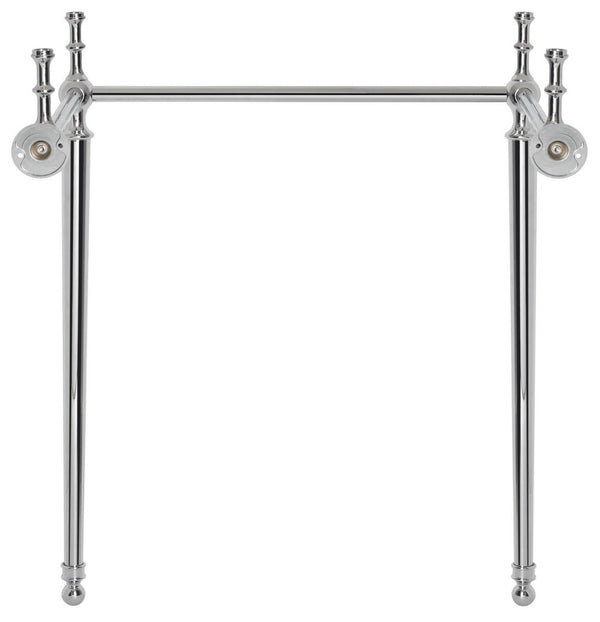 Safavieh Hamilton Console Sink Stand 22In Polished Chrome Wall Mount Chrome Stainless Steel  SKC4200A