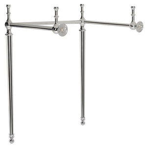 Safavieh Hamilton Console Sink Stand 22In Polished Chrome Wall Mount Chrome Stainless Steel  SKC4200A