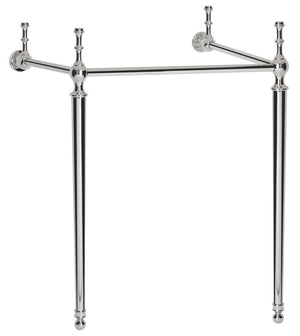 Safavieh Hamilton Console Sink Stand 22In Polished Chrome Wall Mount Chrome Stainless Steel  SKC4200A
